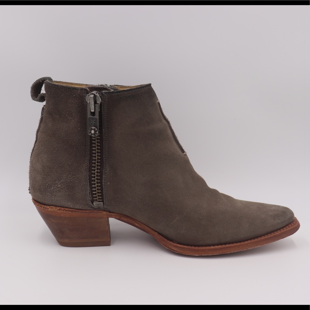 Frye Tan Suede Booties - Picture 3 of 11